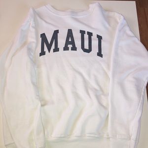 White Maui sweatshirt